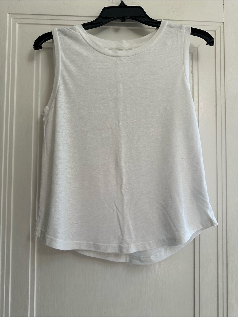 GAP White Linen Blend Tank Top - XSP